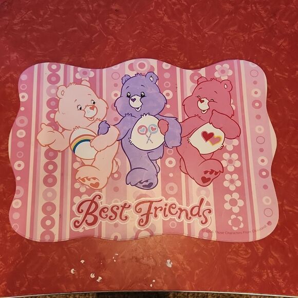 Care Bears Best Friends 2006 Vinyl Placemat Set of 2 - Picture 4 of 7